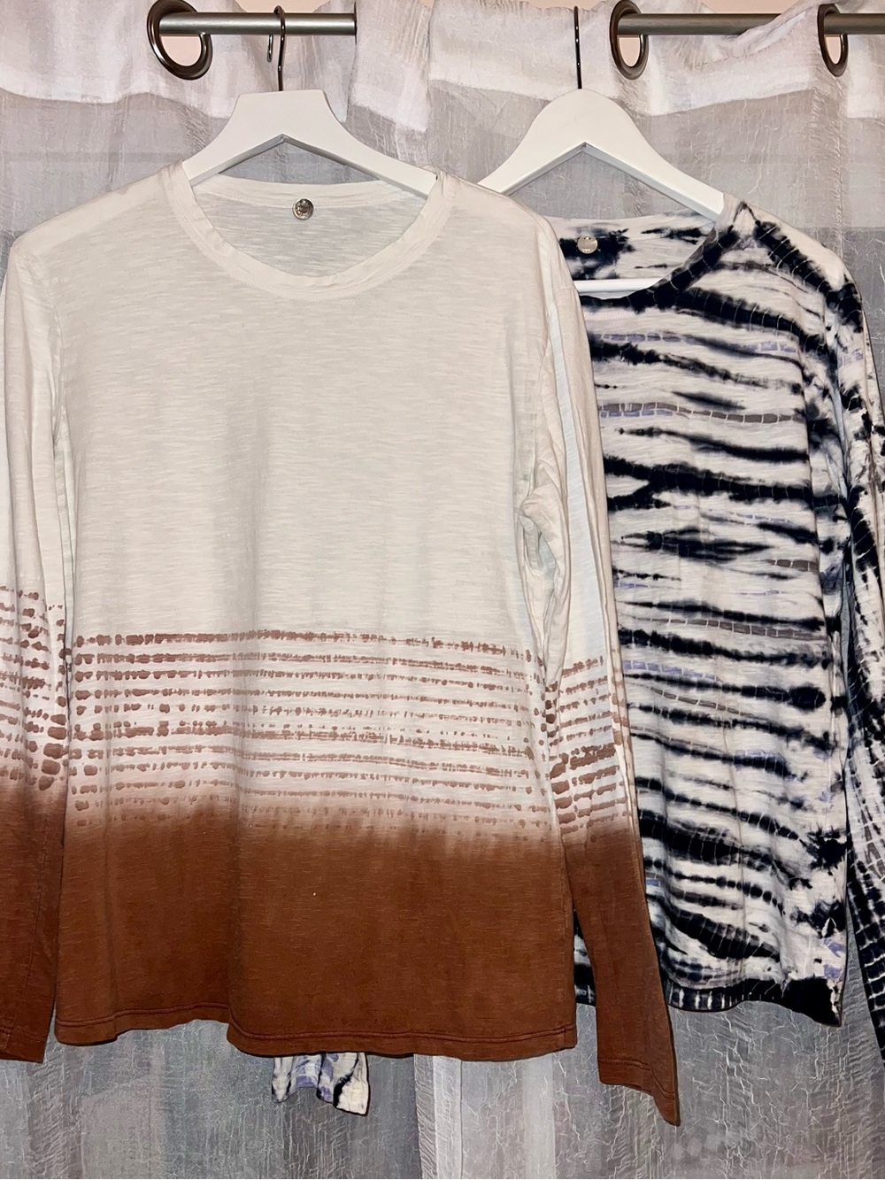 💕BOGO Margaret O’Leary LA Designer Hand-Dyed Cotton Long Sleeve Tee Tops